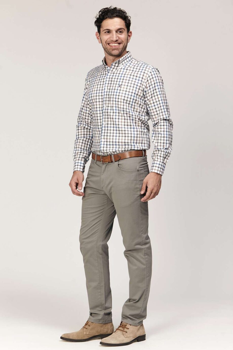 Camisa regular fit a cuadros