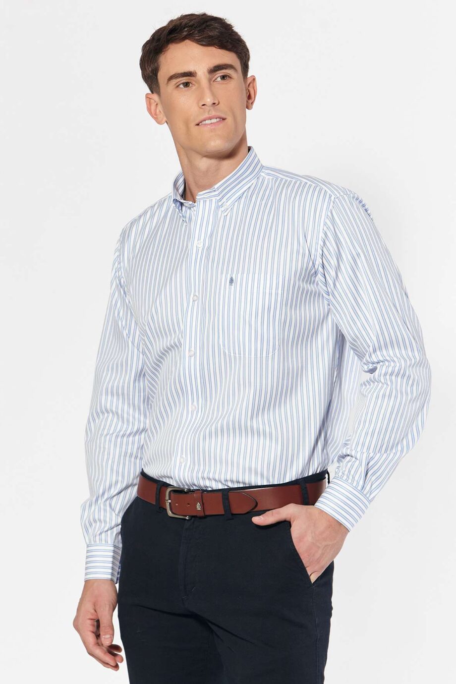 Camisa mangas largas clásica rayas