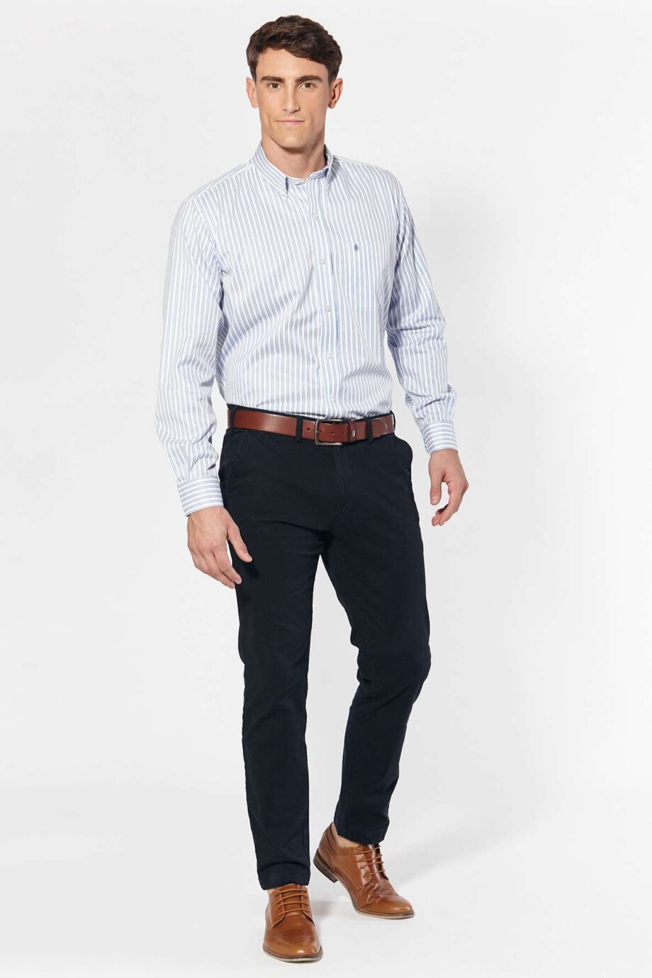 Camisa mangas largas clásica rayas