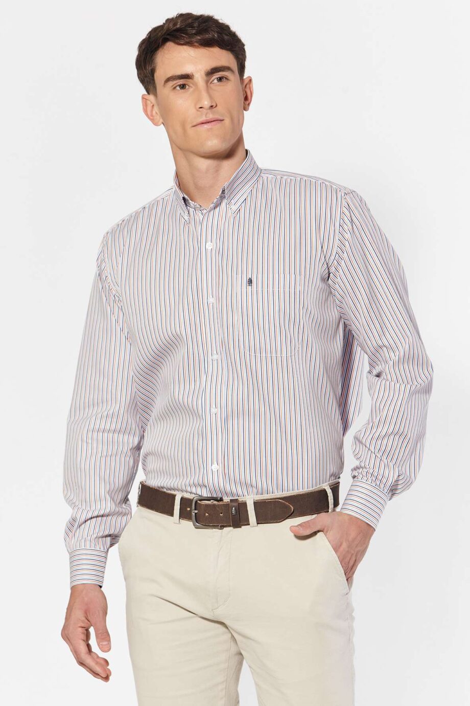 Camisa regular fit a rayas