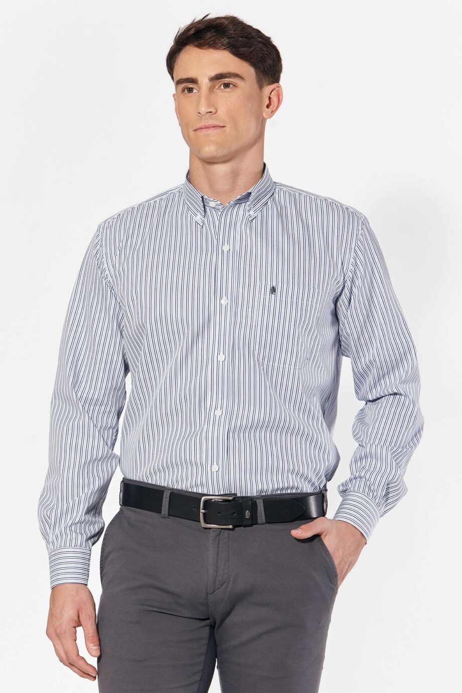 Camisa regular fit a rayas