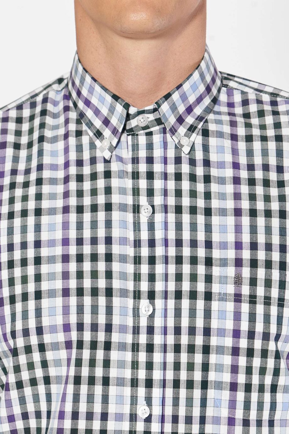 Camisa regular fit a cuadros