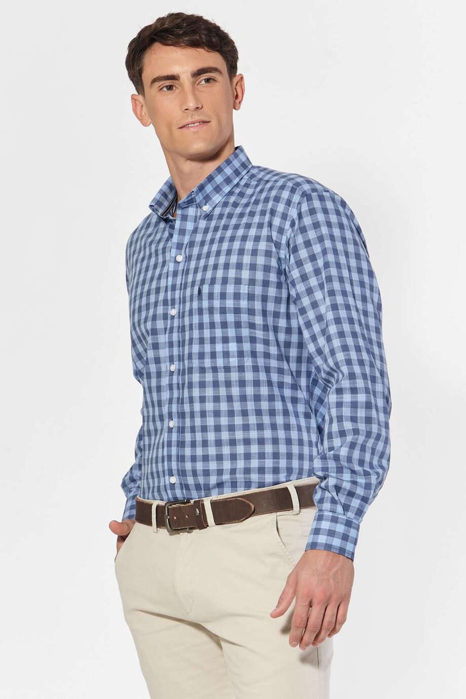 Camisa regular fit a cuadros