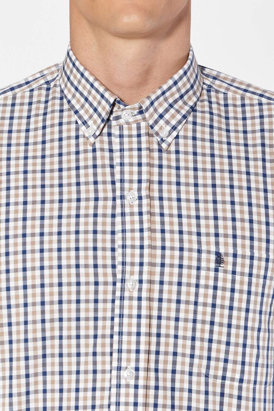 Camisa regular fit a cuadros