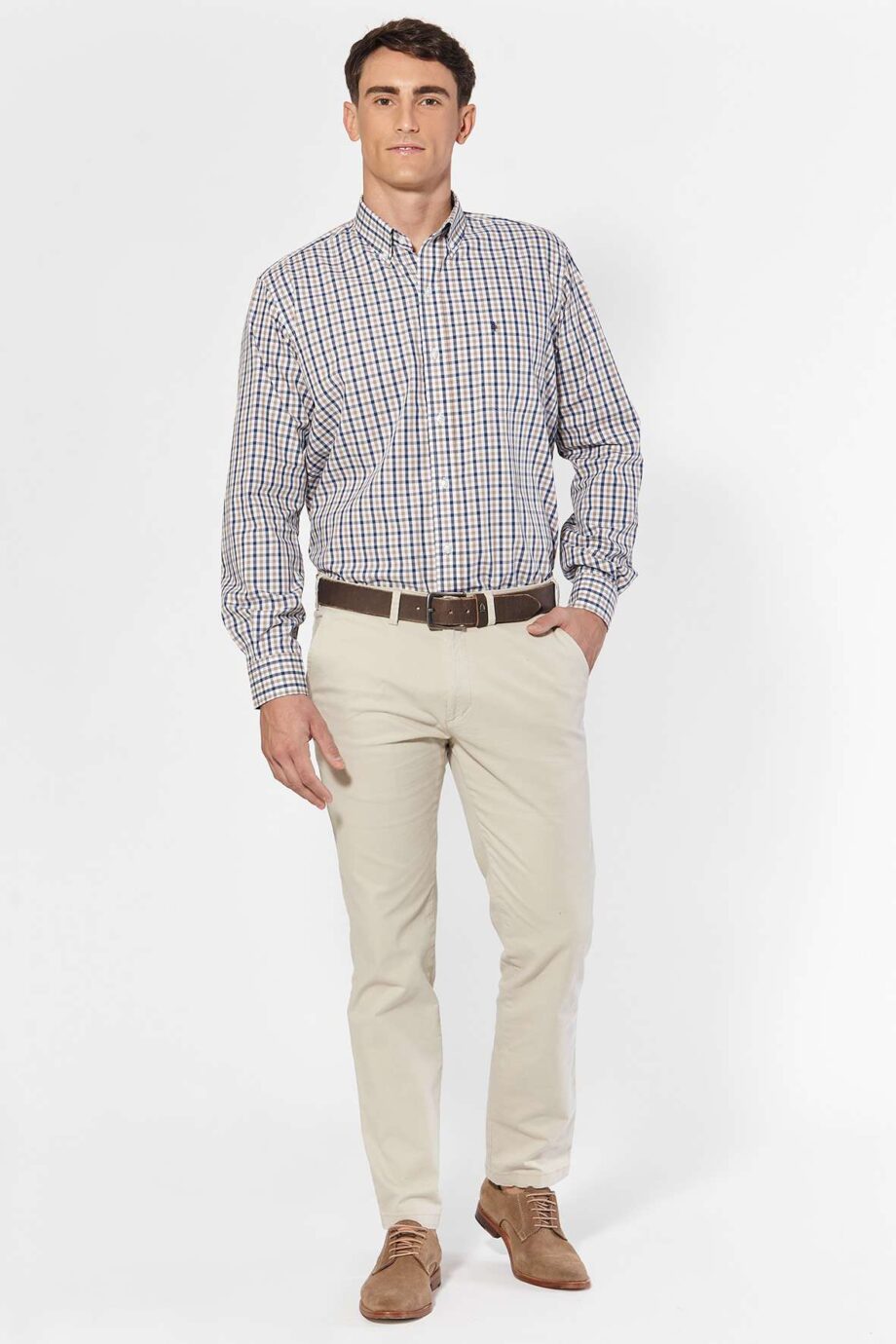 Camisa regular fit a cuadros