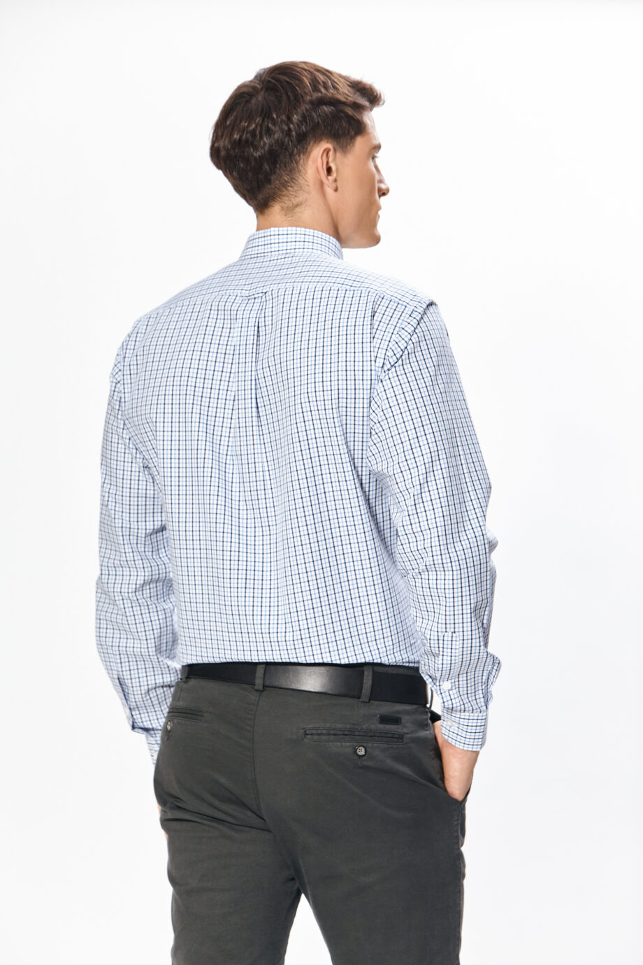Camisa regular fit a cuadros