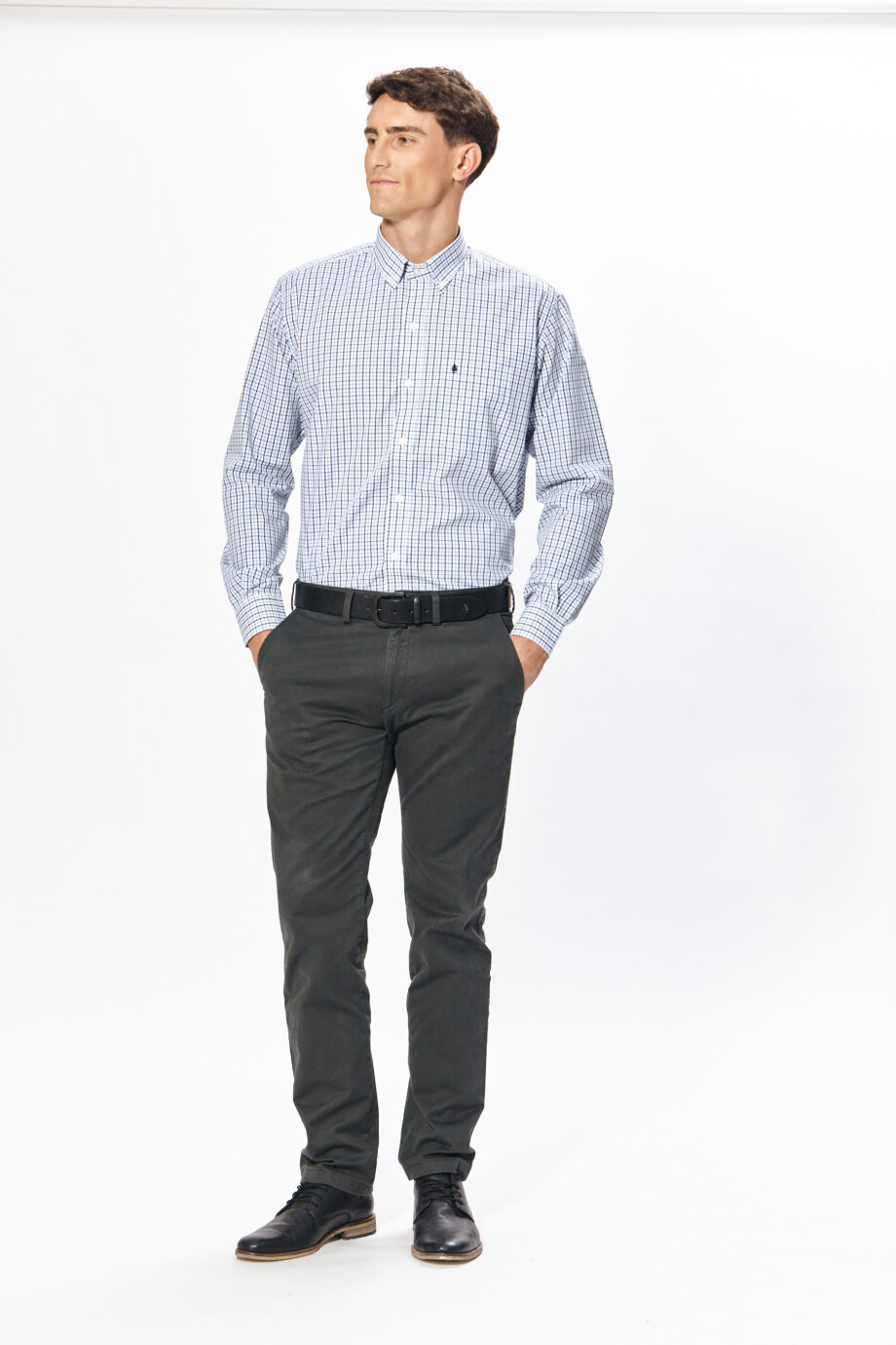 Camisa regular fit a cuadros