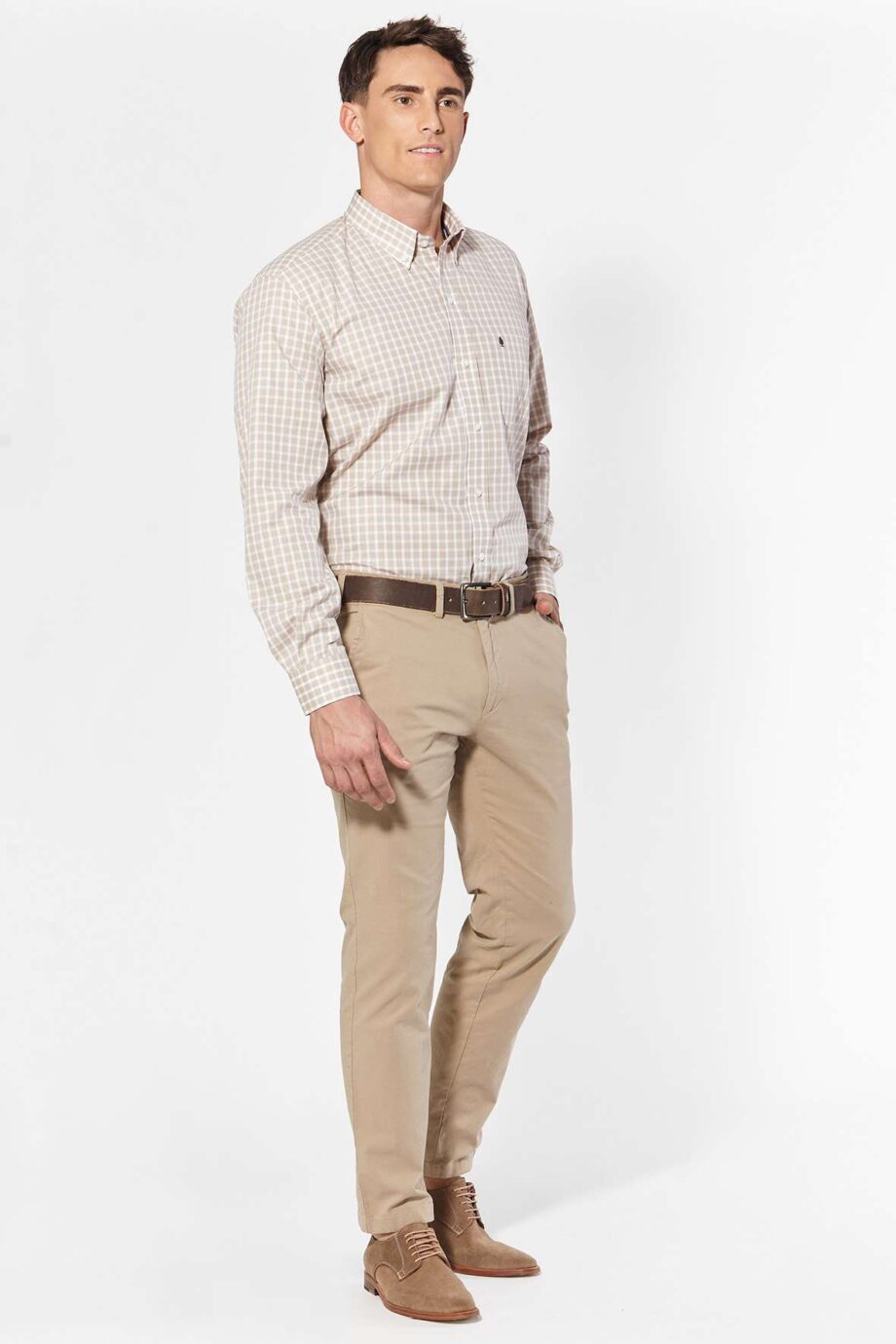 Camisa regular fit a cuadros