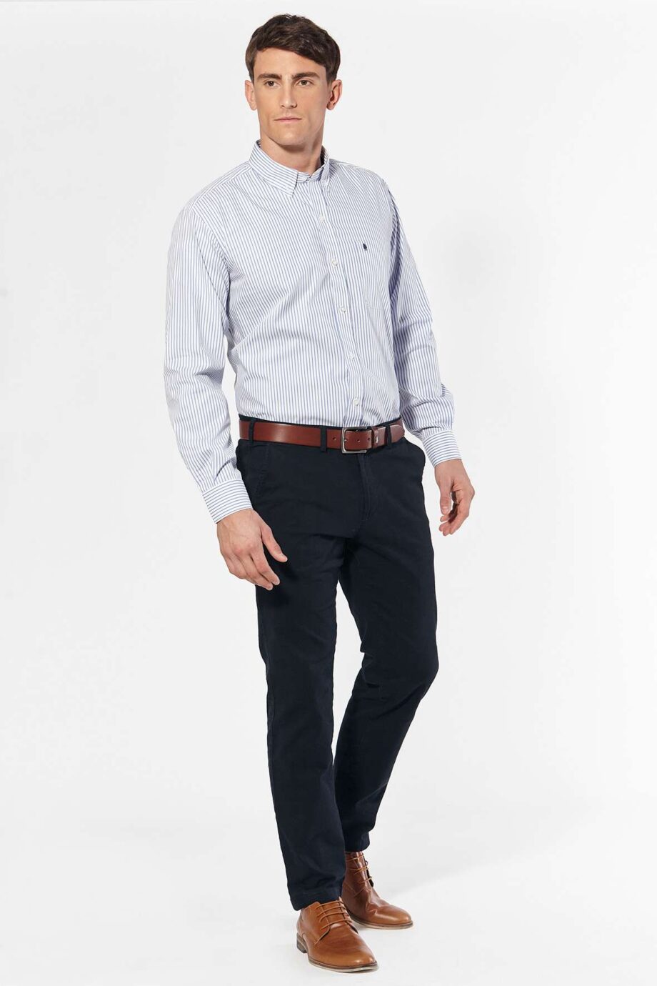 Camisa regular fit a rayas