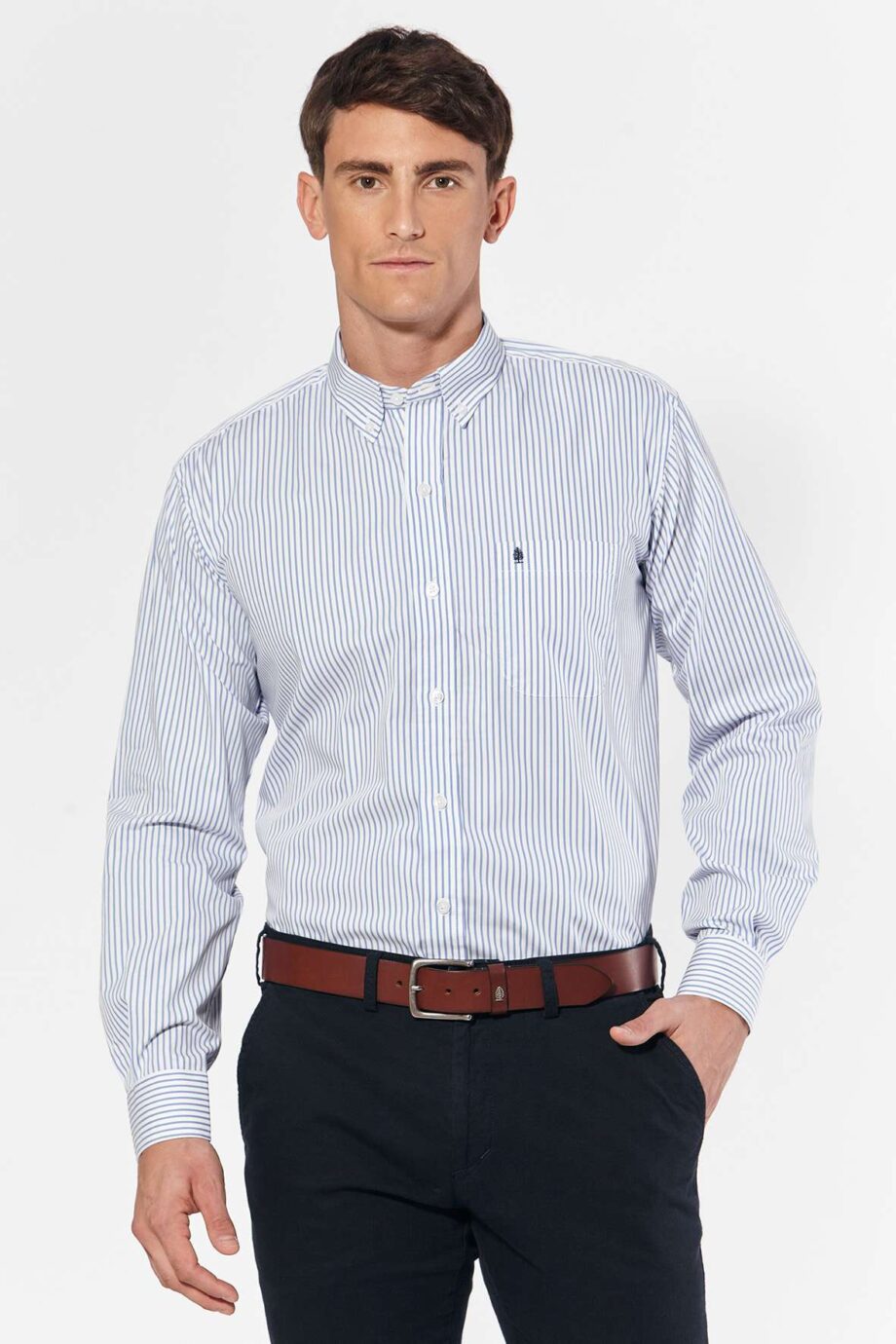 Camisa regular fit a rayas