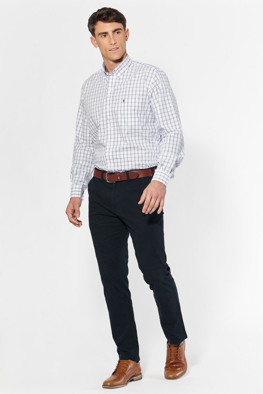 Camisa regular fit a cuadros
