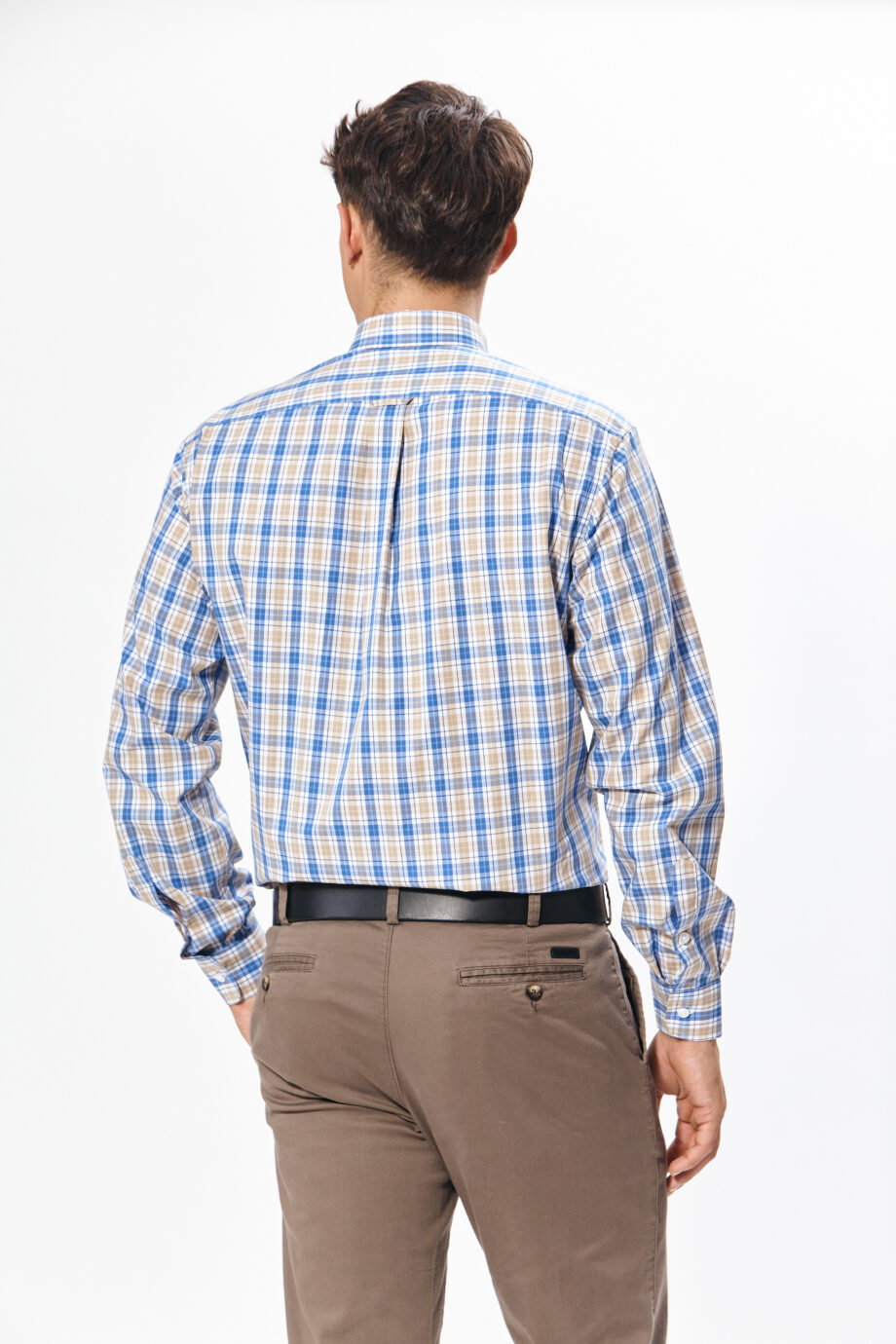 Camisa regular fit a cuadros