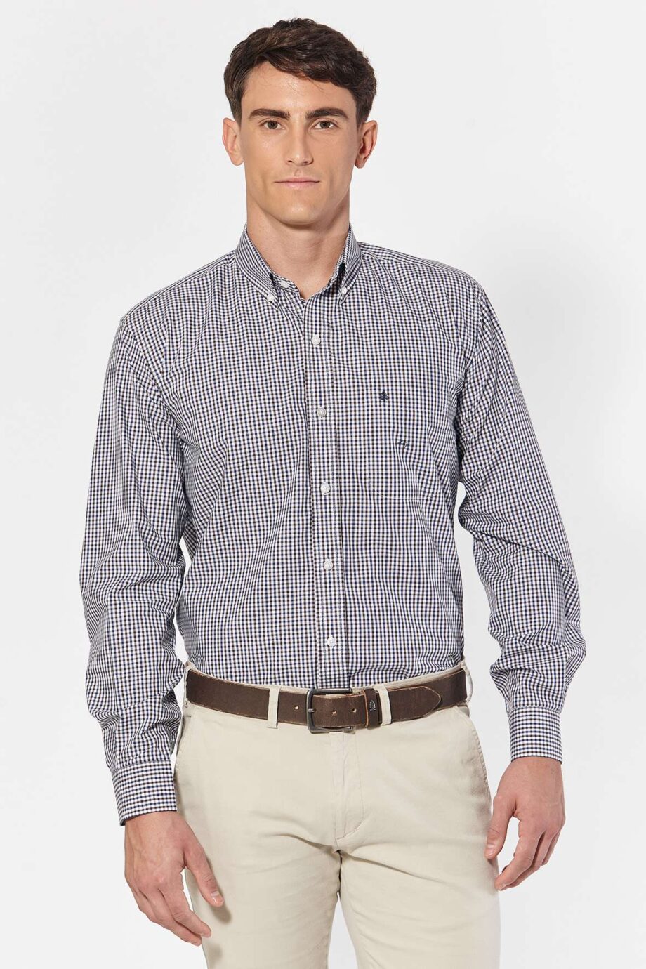 Camisa regular fit a cuadros