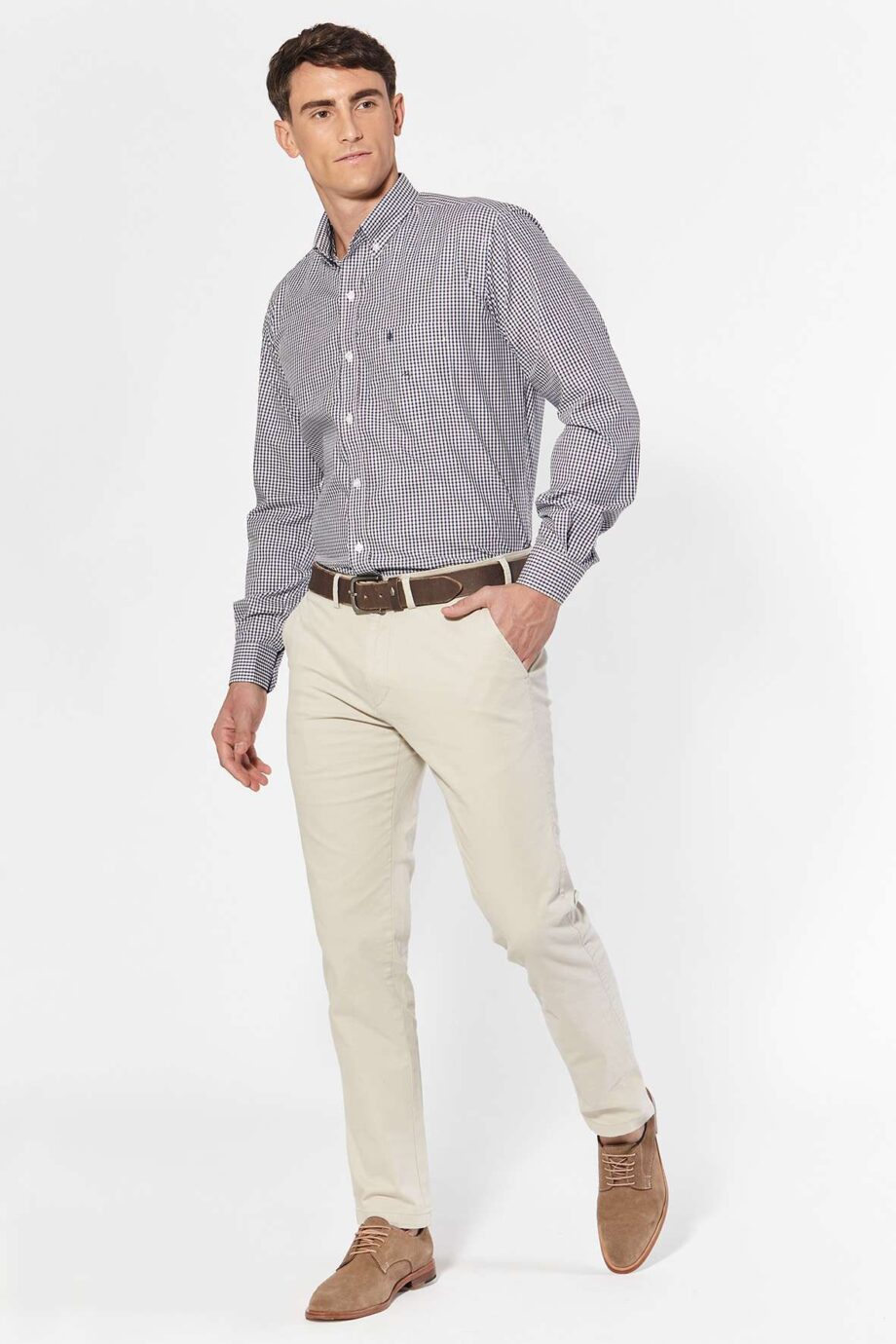 Camisa regular fit a cuadros