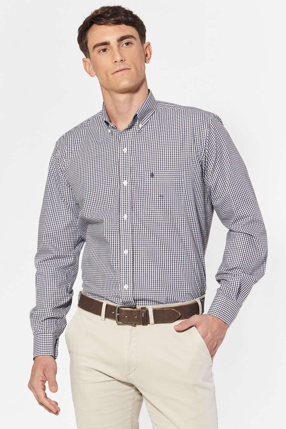 Camisa regular fit a cuadros