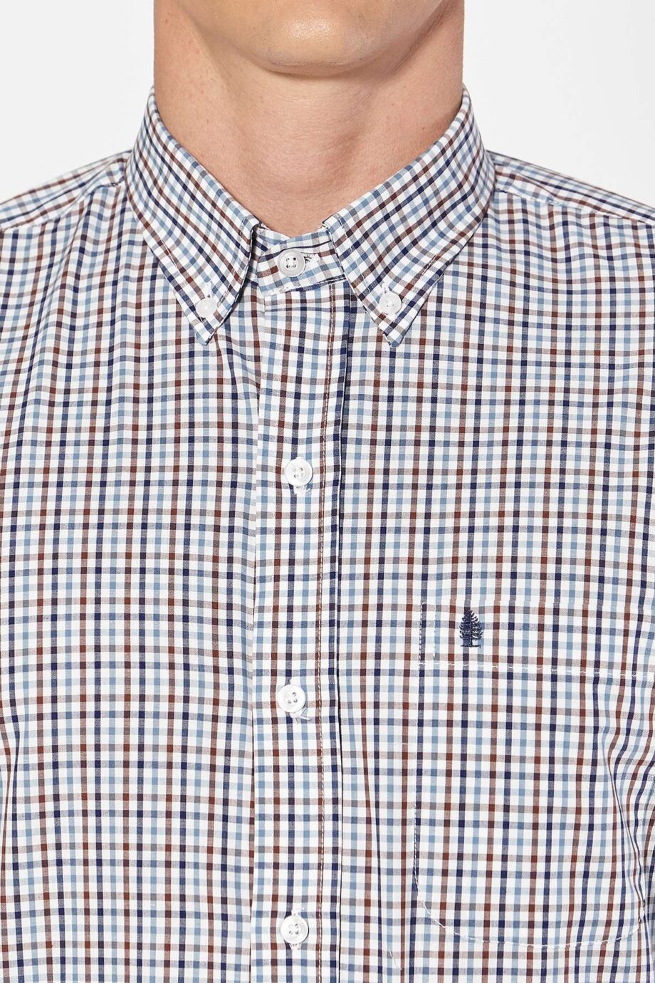 Camisa regular fit a cuadros