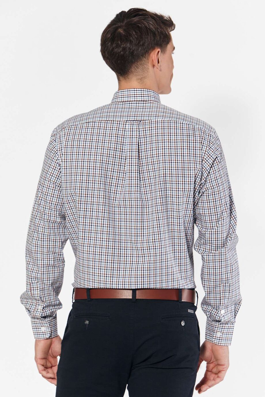 Camisa regular fit a cuadros