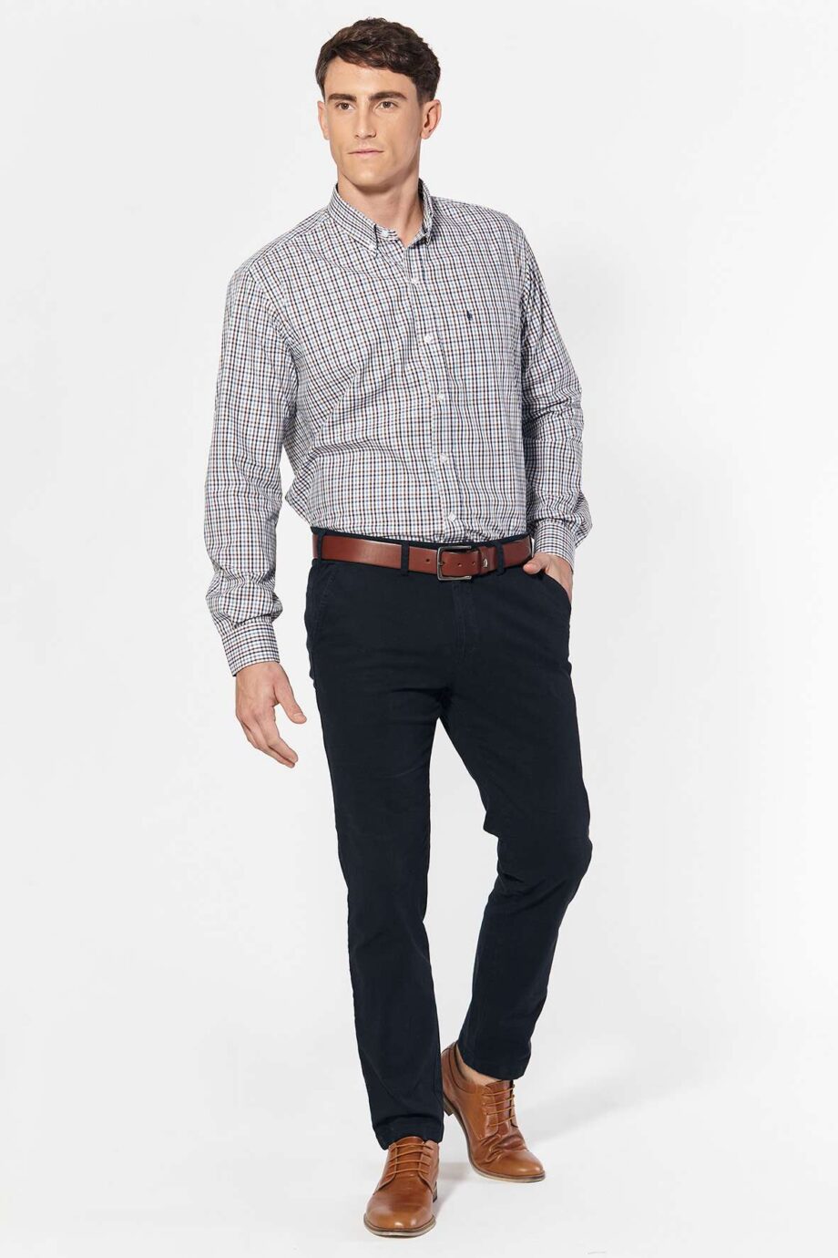 Camisa regular fit a cuadros
