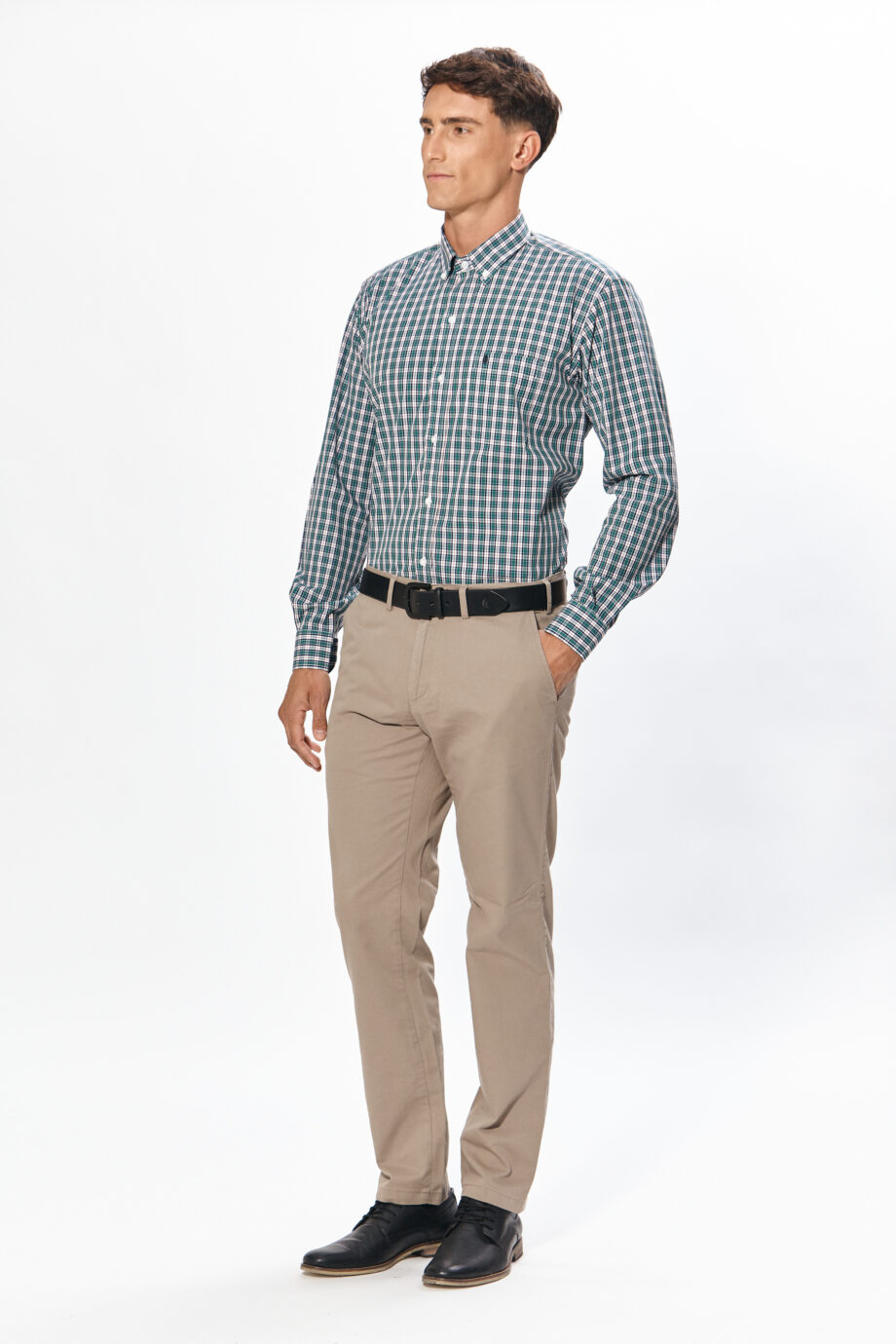 Camisa regular fit a cuadros