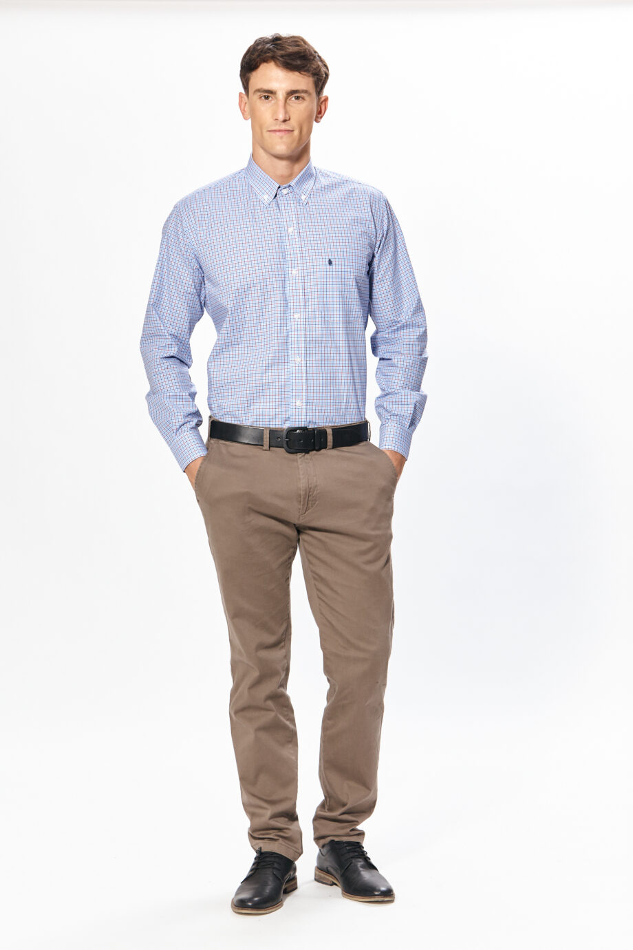 Camisa regular fit a cuadros