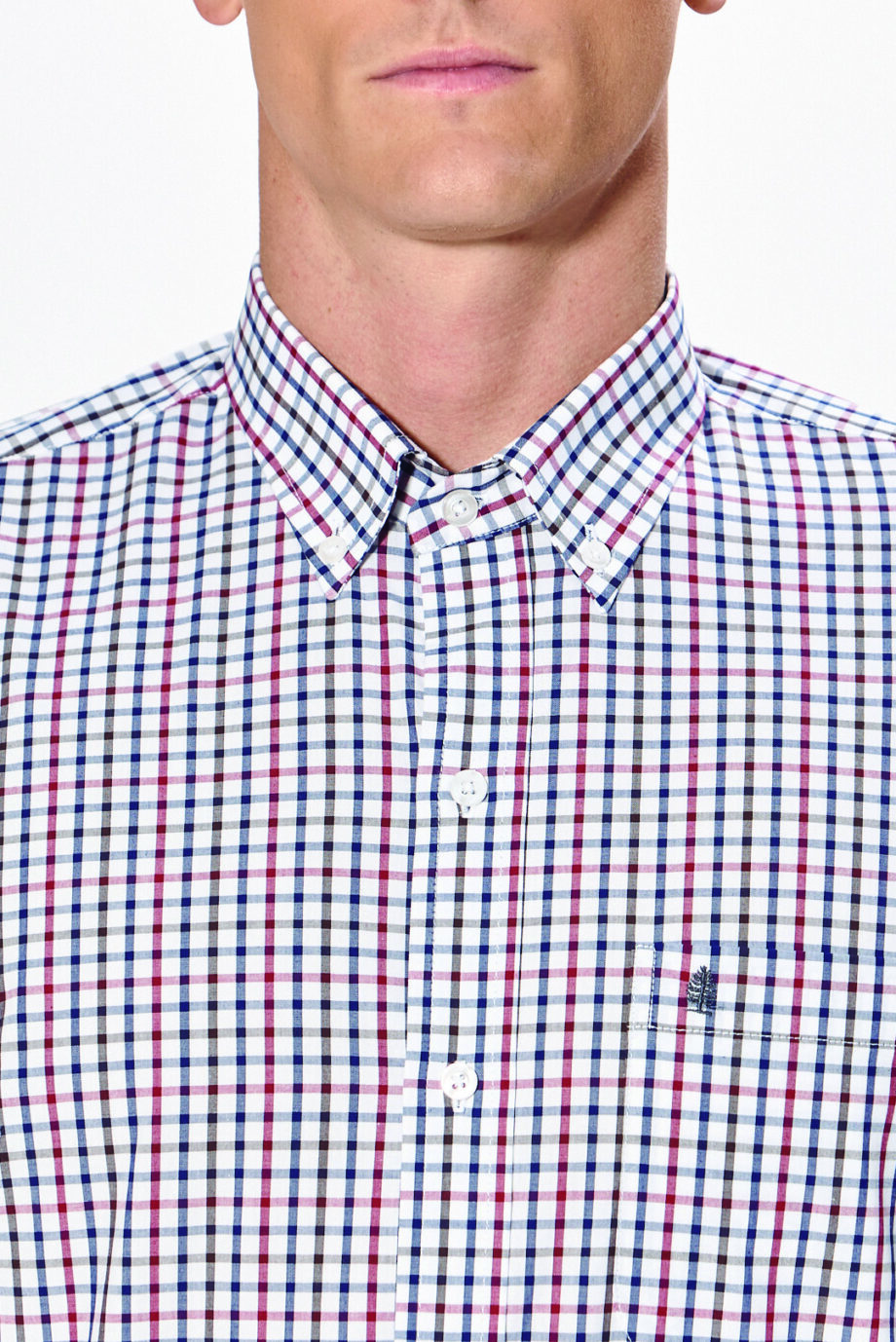 Camisa regular fit a cuadros