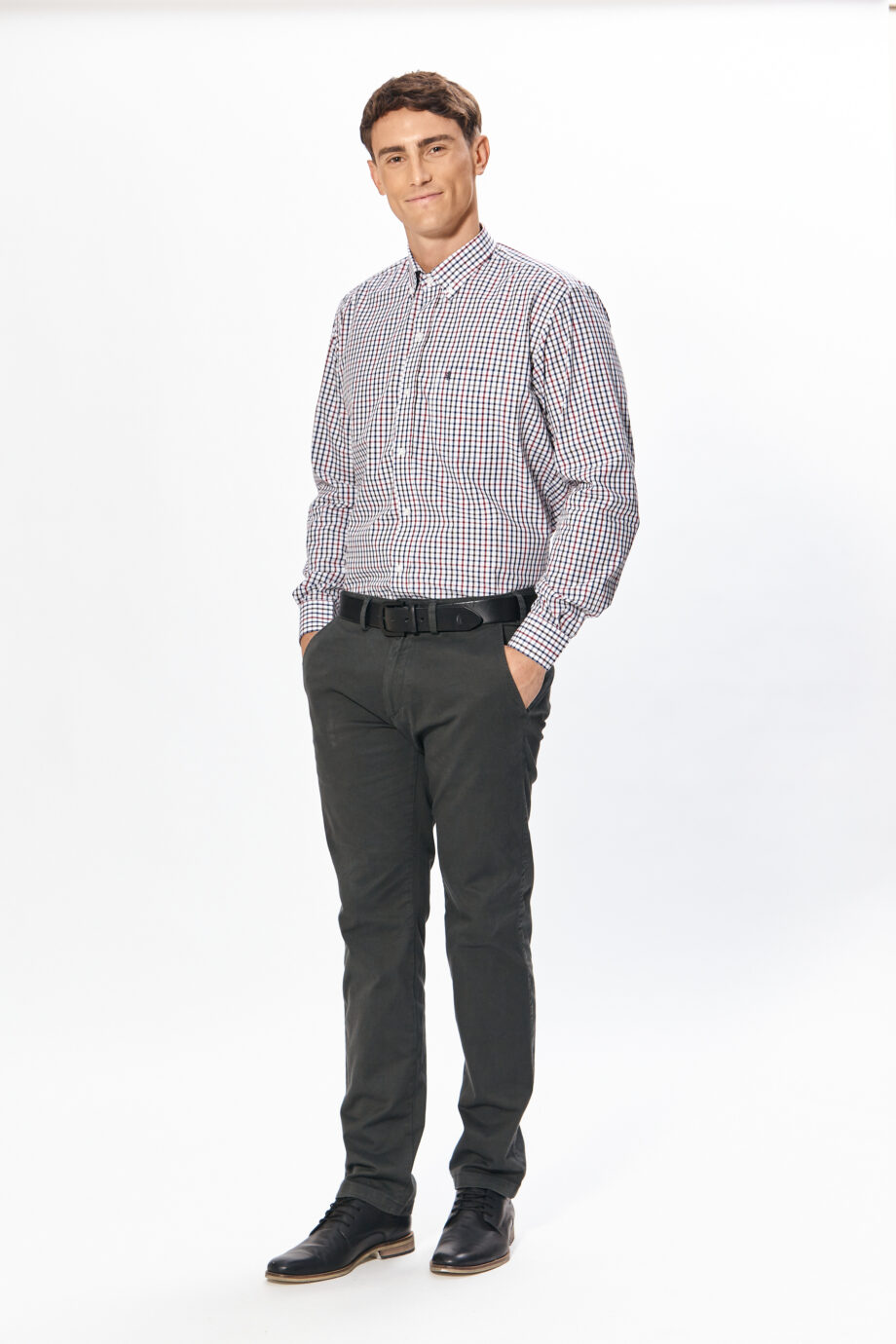 Camisa regular fit a cuadros