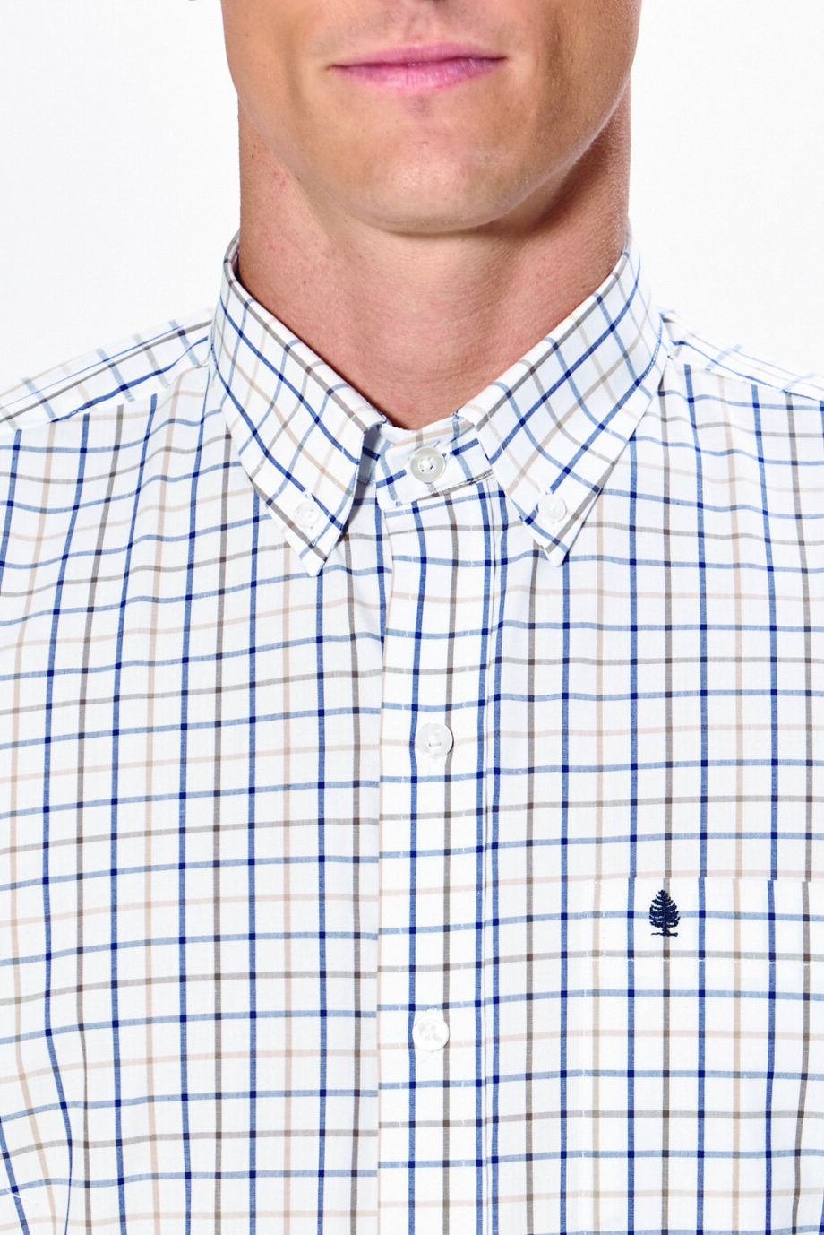 Camisa regular fit a cuadros