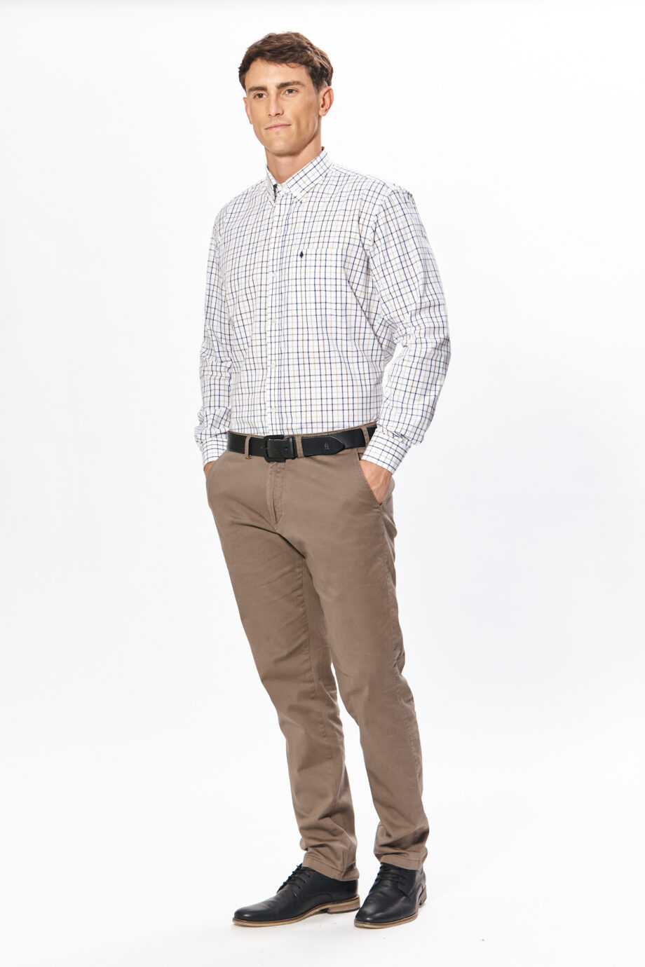 Camisa regular fit a cuadros
