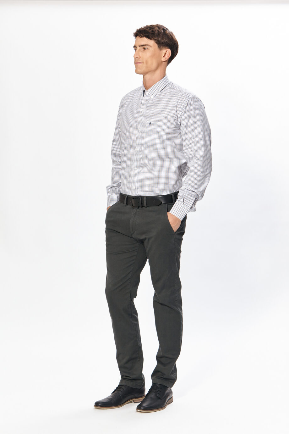 Camisa regular fit a cuadros