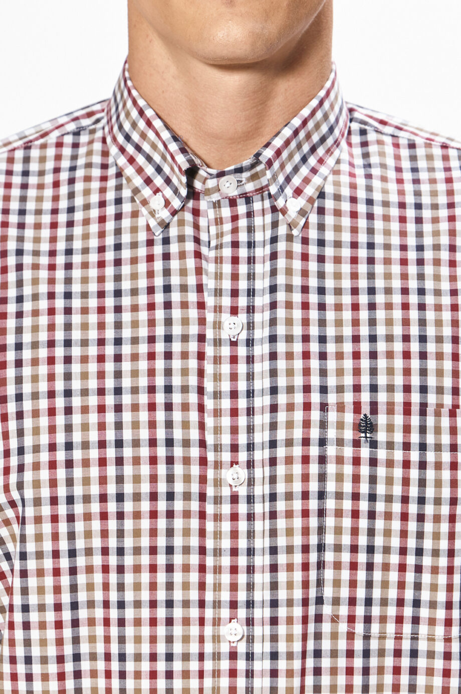 Camisa regular fit a cuadros