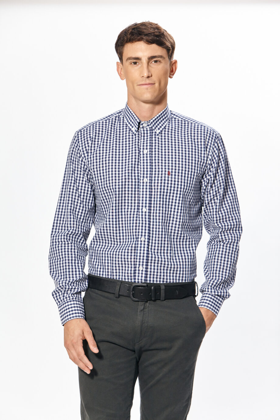 Camisa regular fit a cuadros