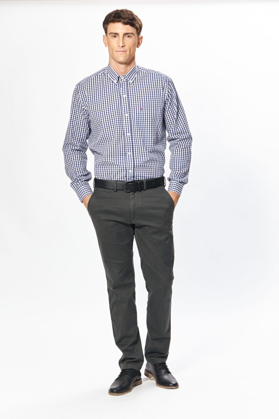 Camisa regular fit a cuadros