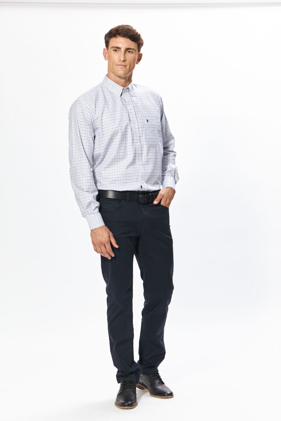 Camisa regular fit a cuadros
