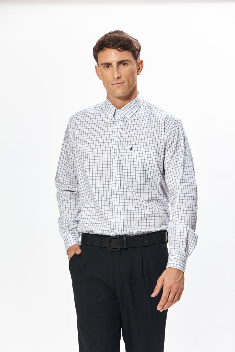 Camisa regular fit a cuadros