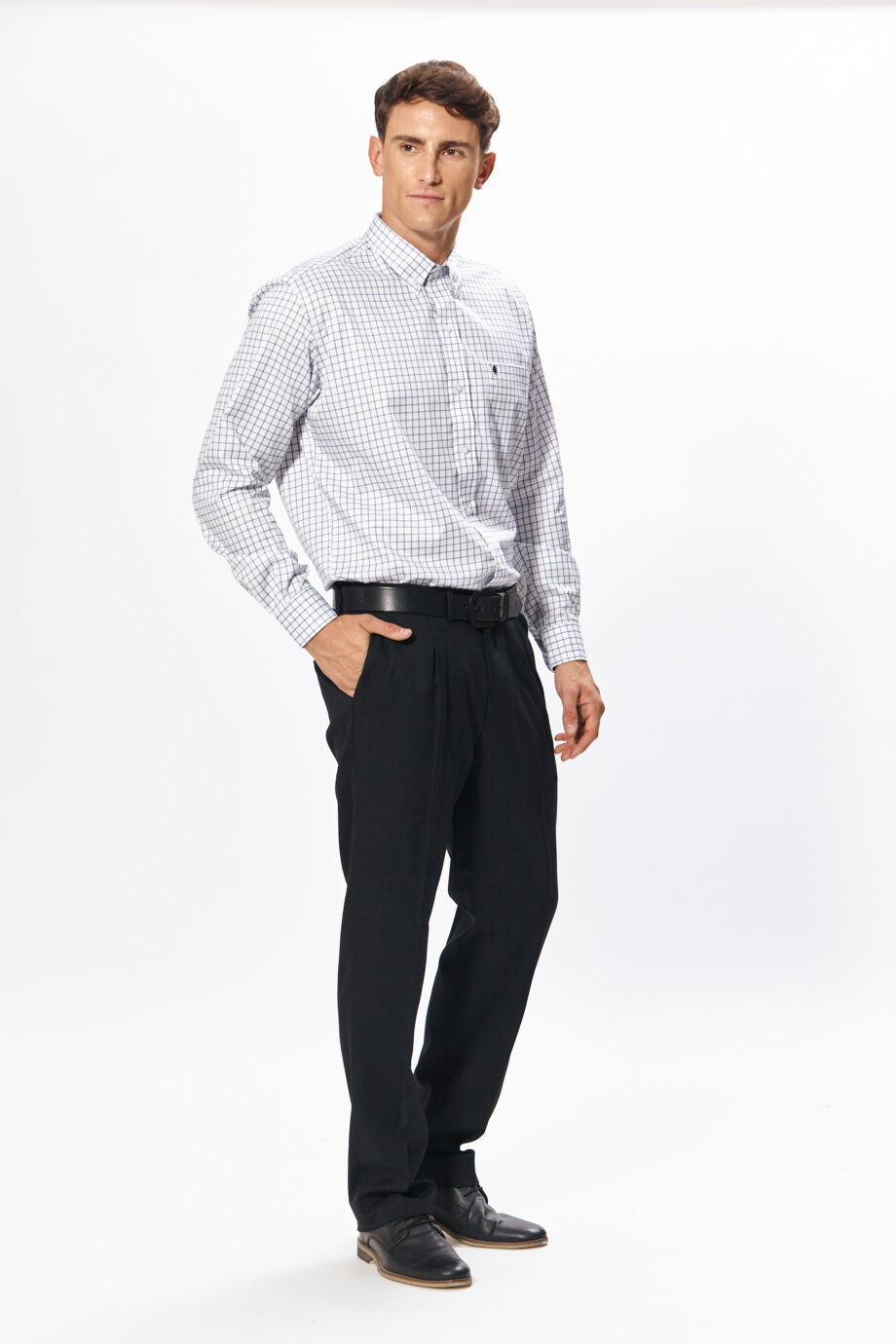 Camisa regular fit a cuadros