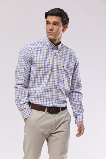 Camisa regular fit a cuadros