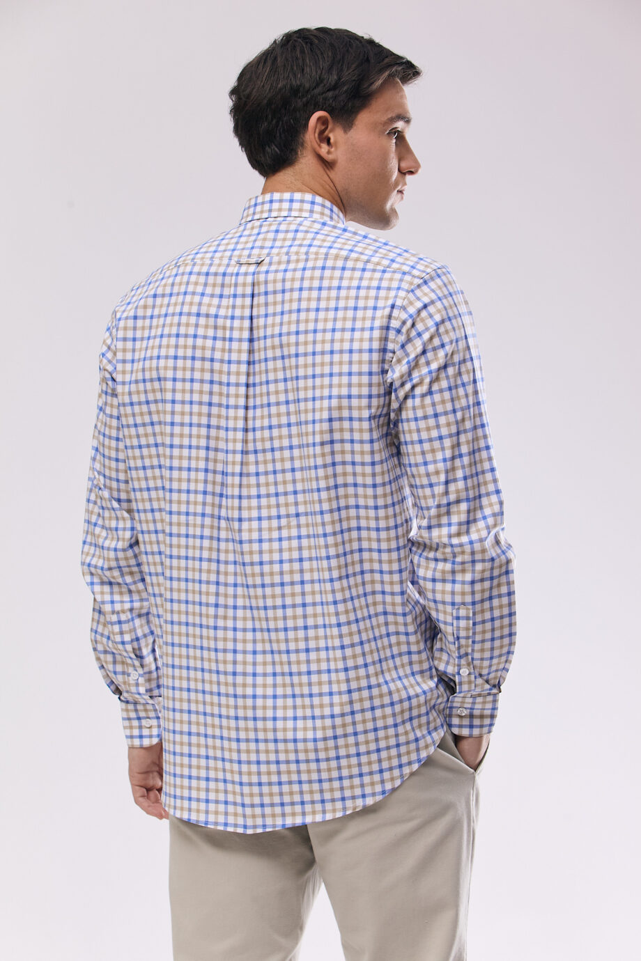 Camisa regular fit a cuadros