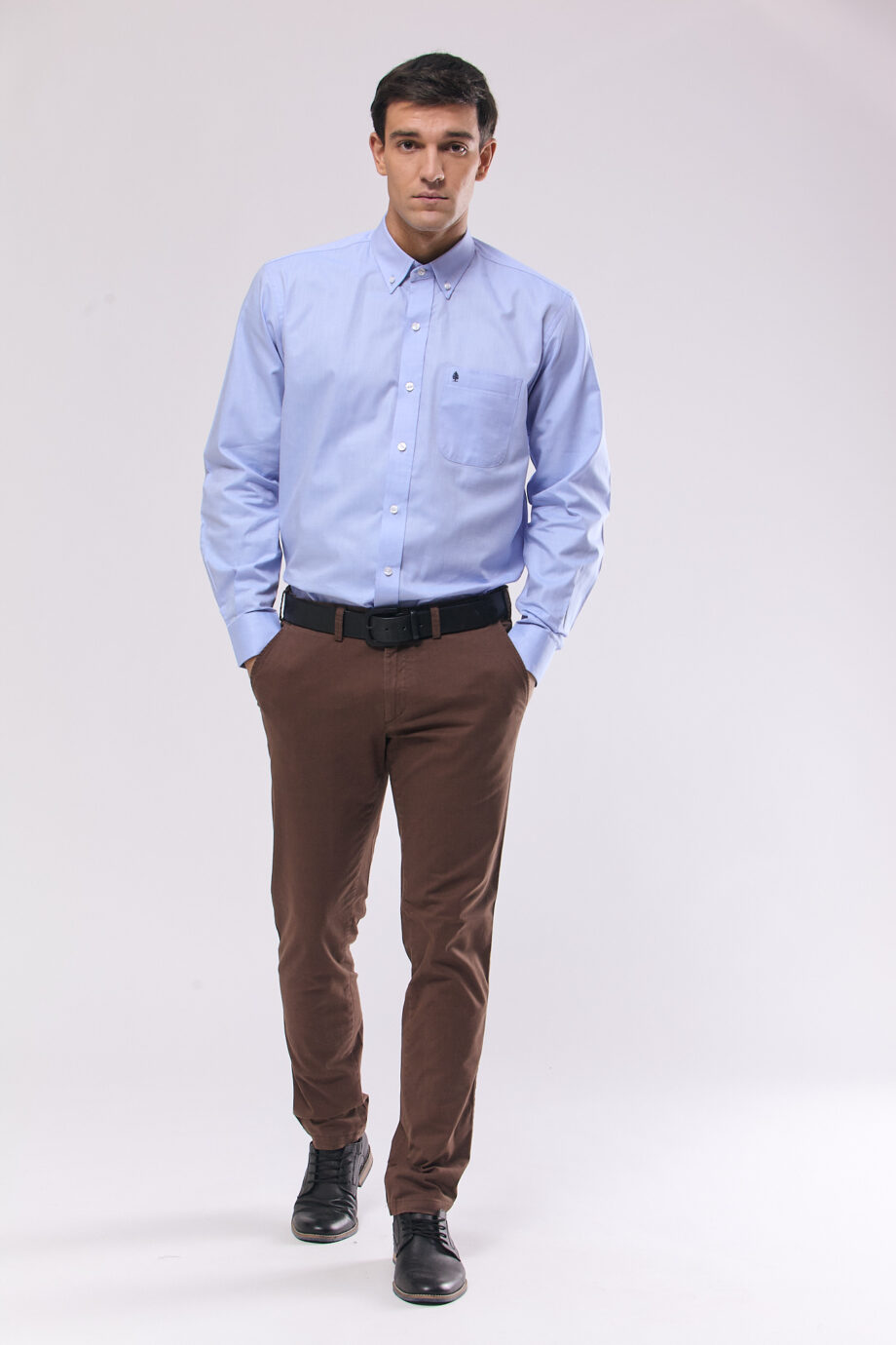 Camisa regular fit a cuadros