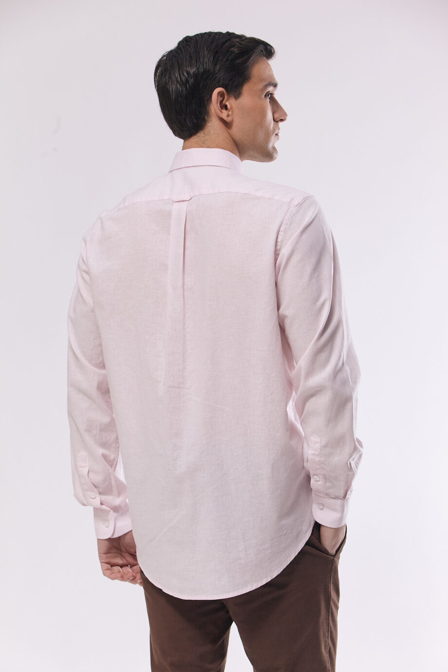 Camisa lisa regular fit