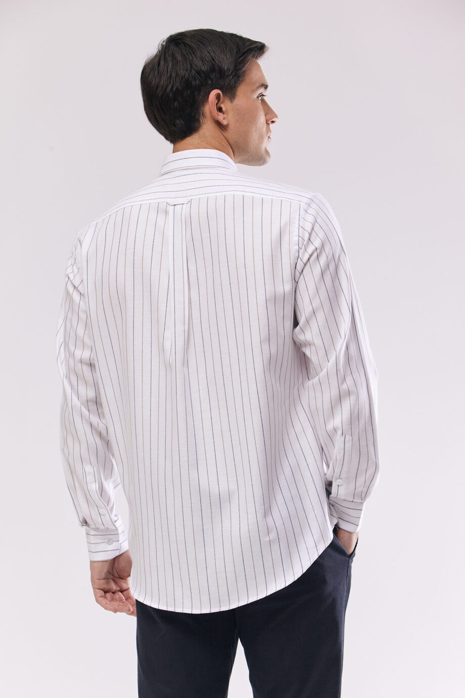 Camisa regular fit a rayas