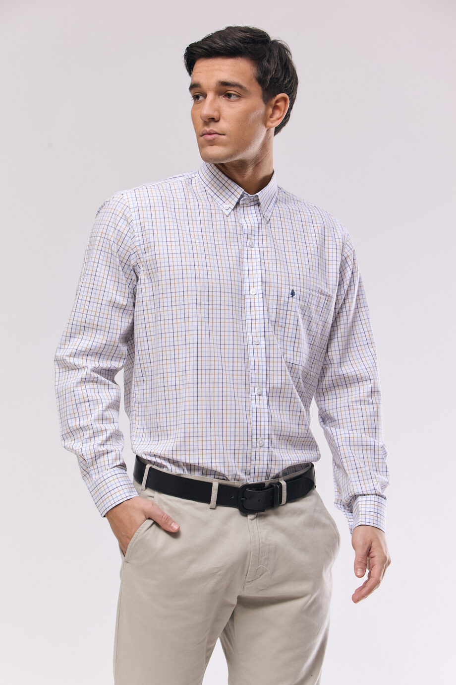 Camisa regular fit a cuadros