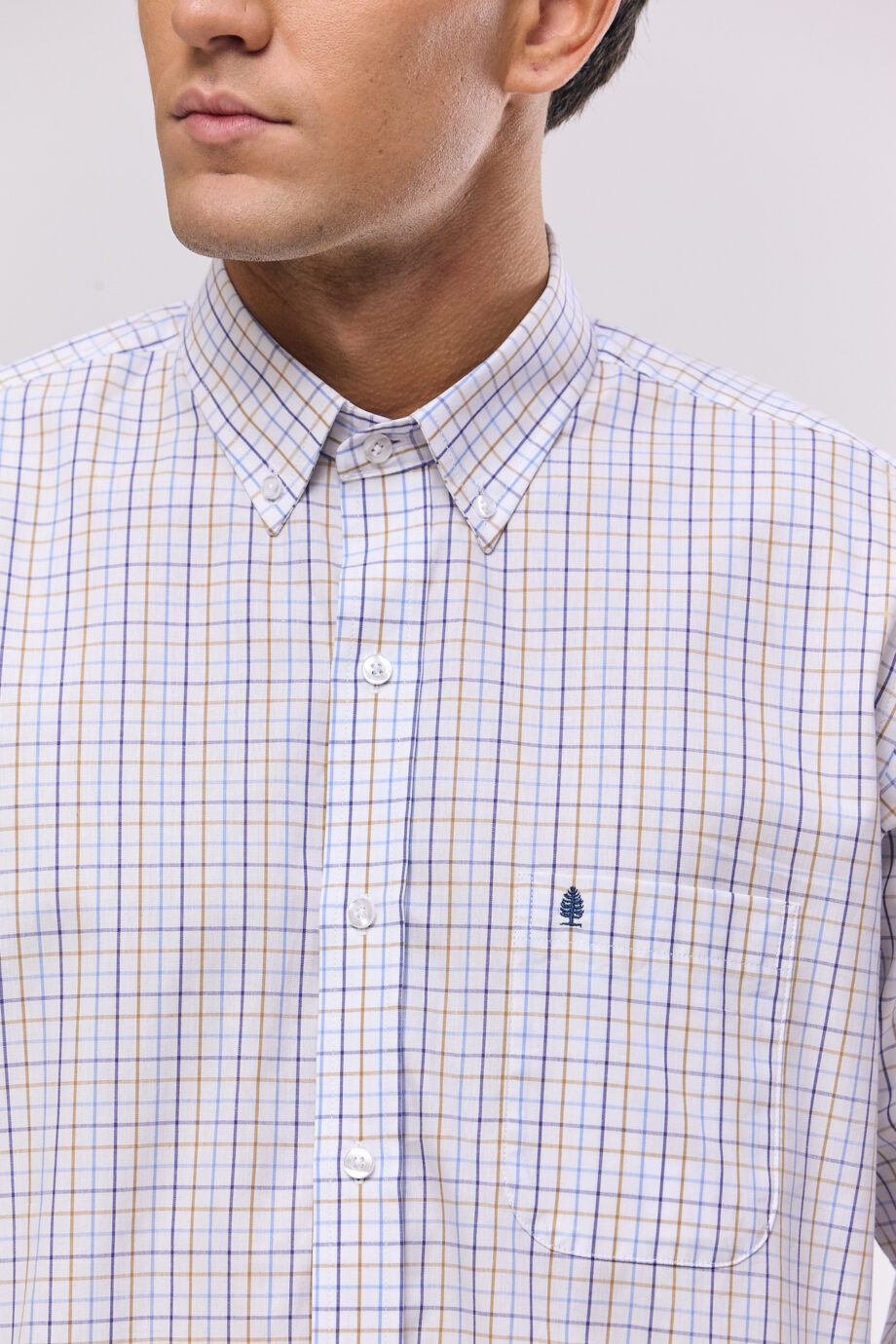 Camisa regular fit a cuadros
