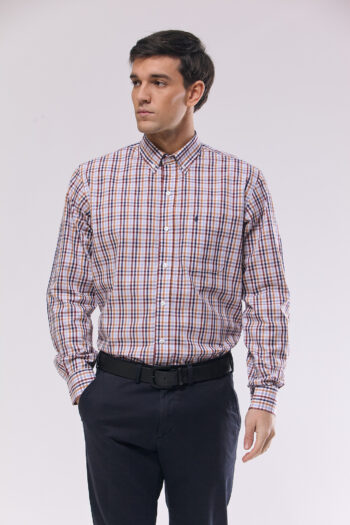 Camisa regular fit a cuadros