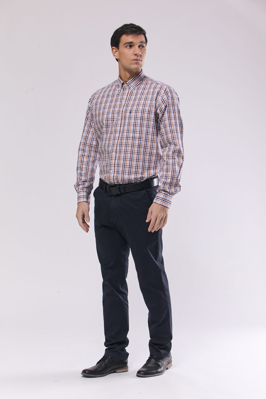 Camisa regular fit a cuadros