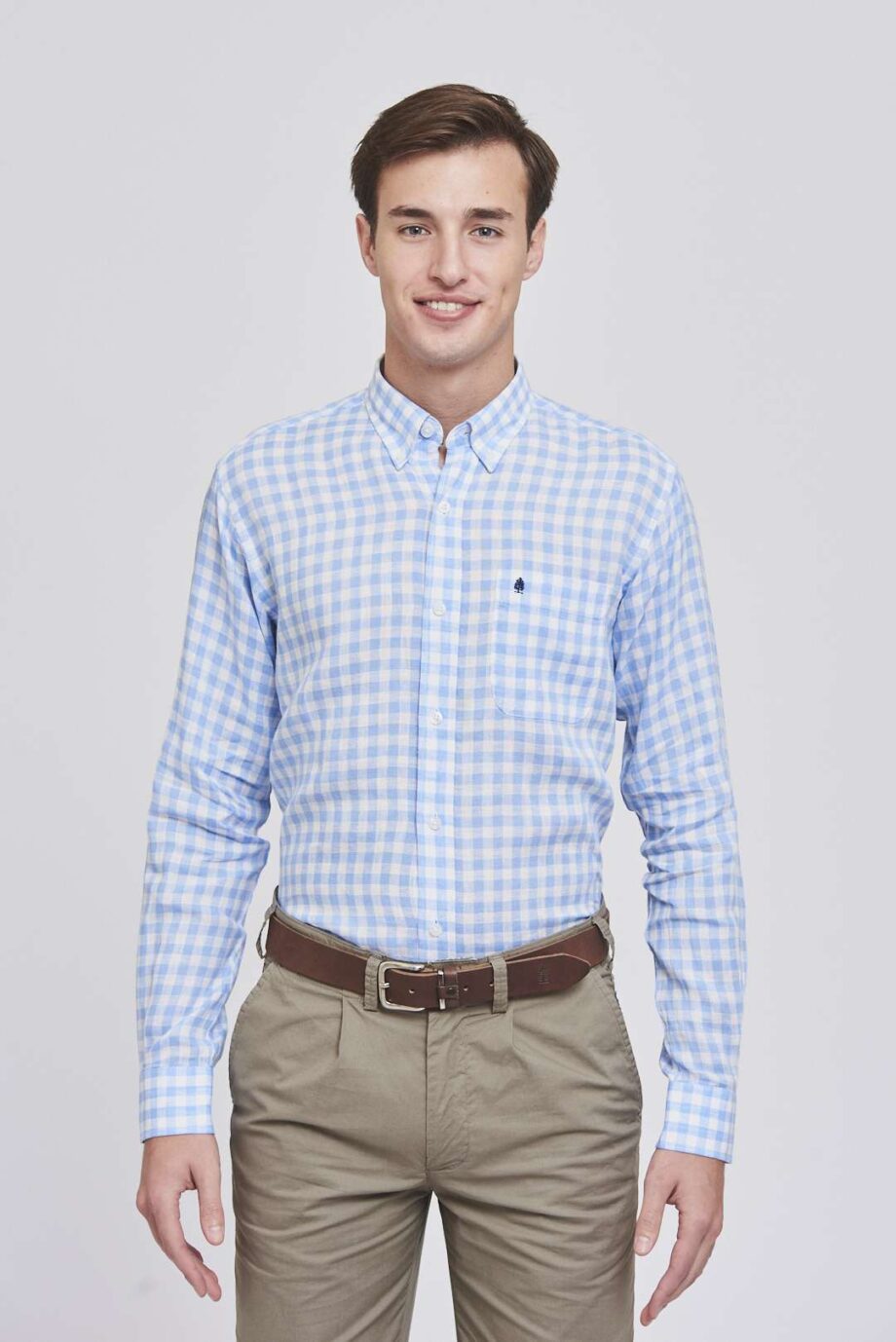 Camisa regular fit a cuadros