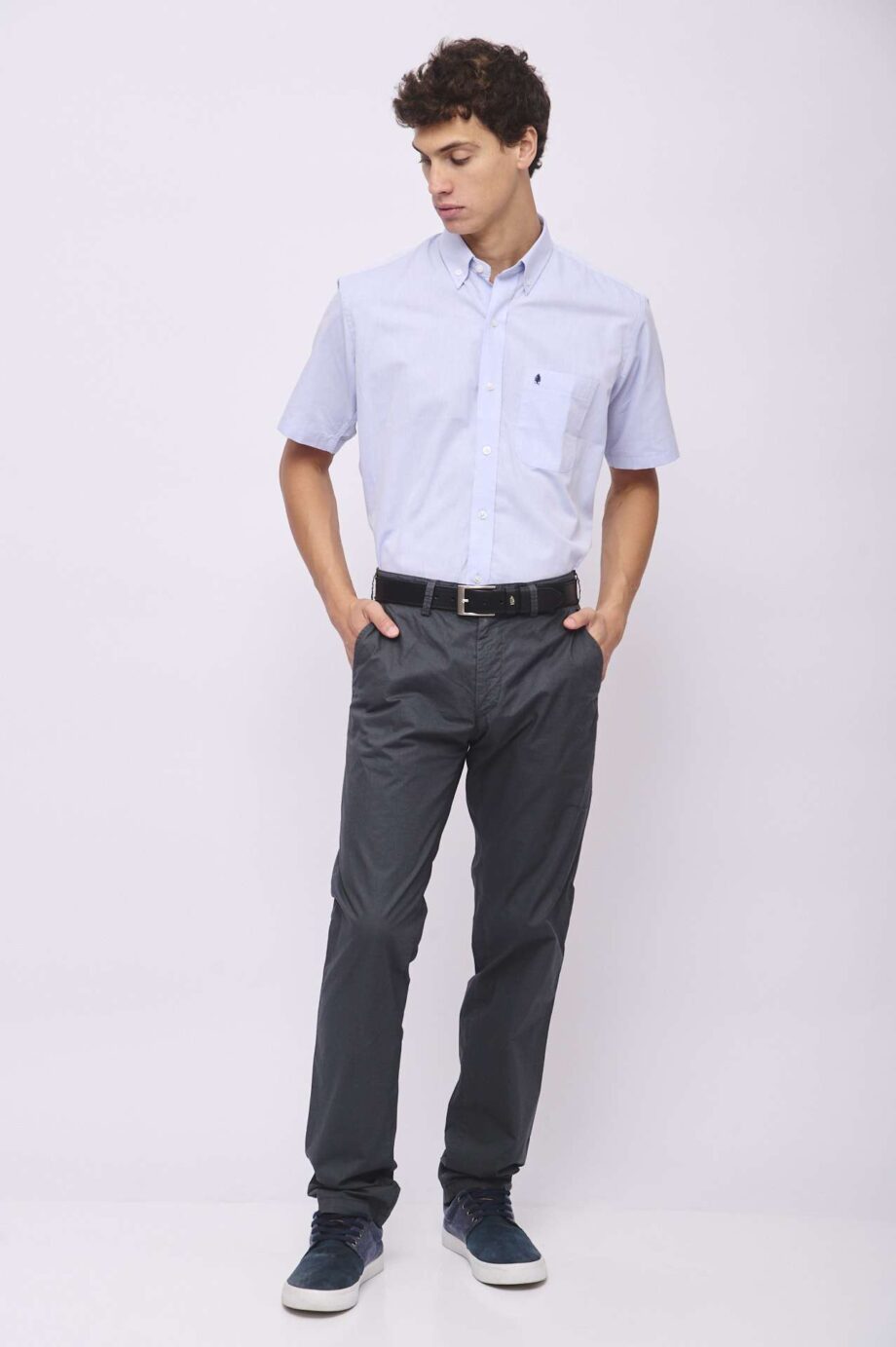 Camisa regular fit de mico oxford