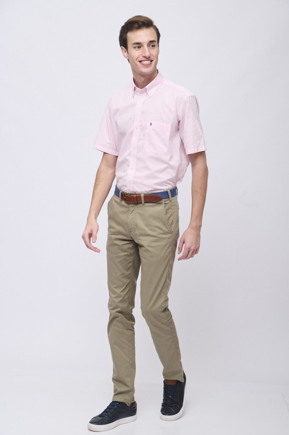 Camisa regular fit de mico oxford
