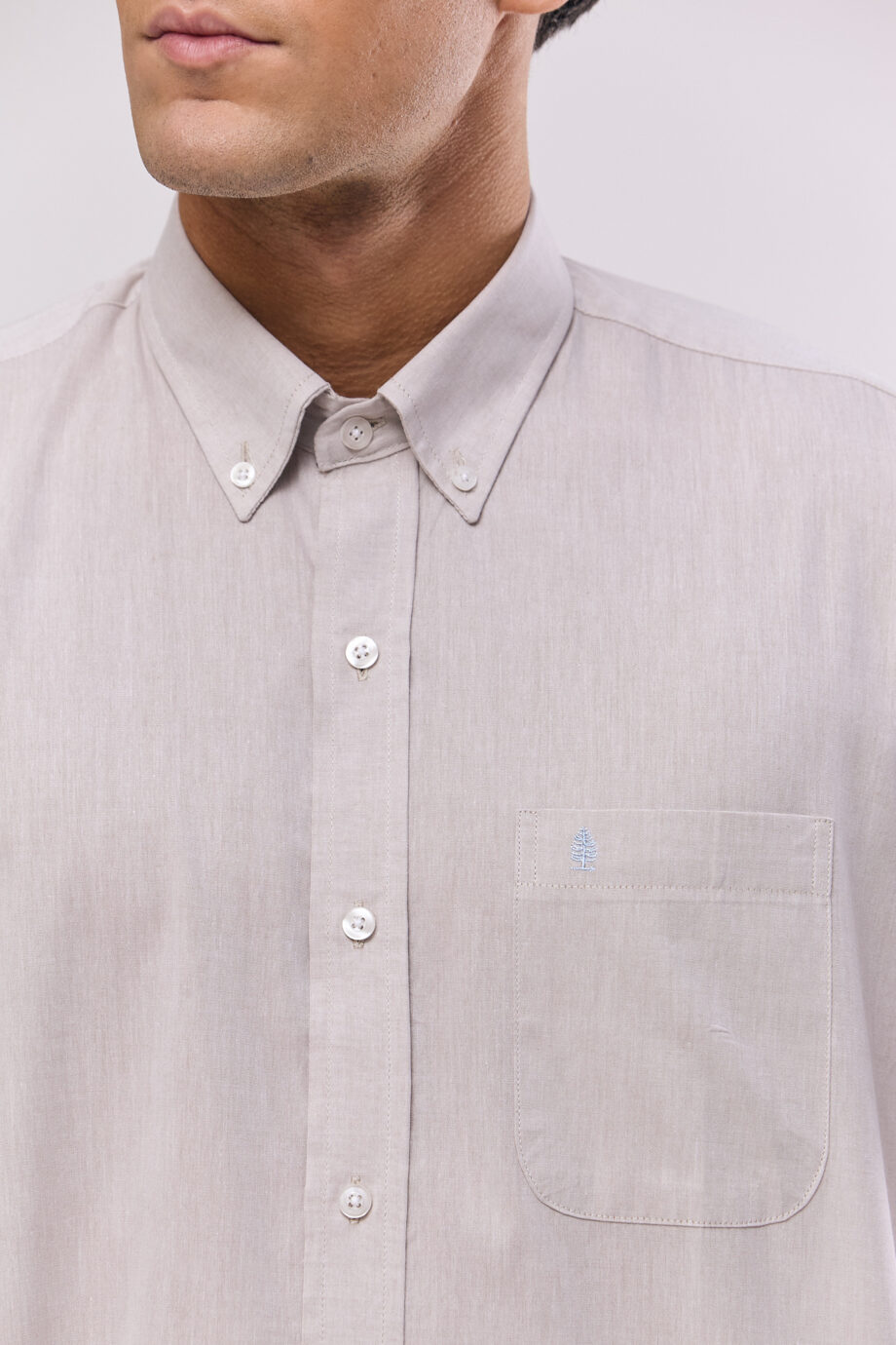 Camisa regular fit de mico oxford