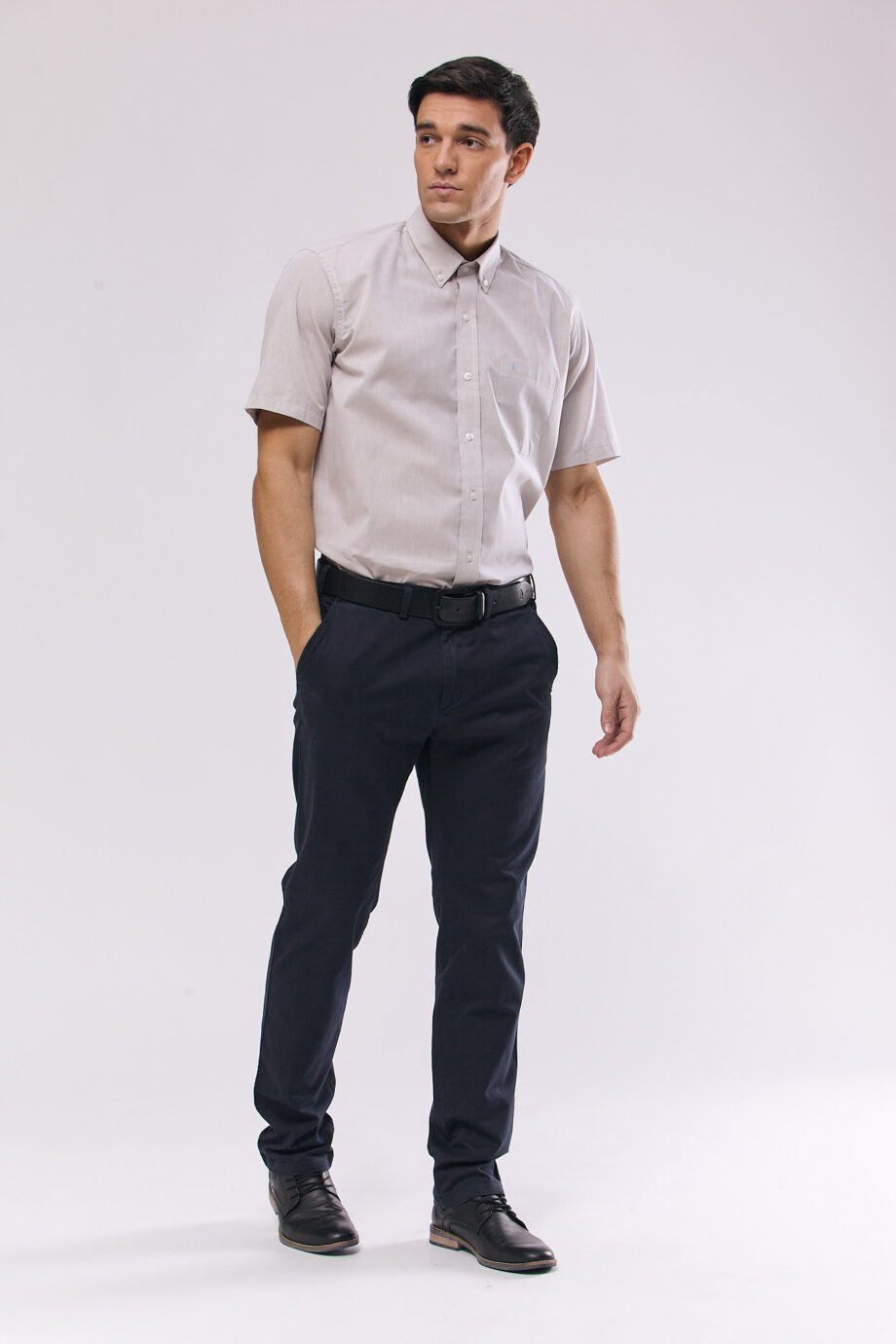 Camisa regular fit de mico oxford