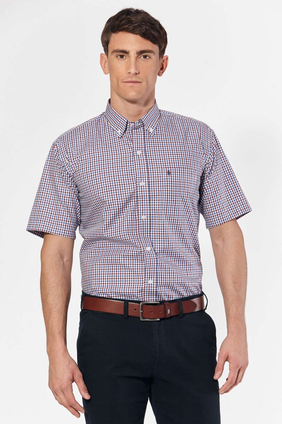 Camisa regular fit a cuadros